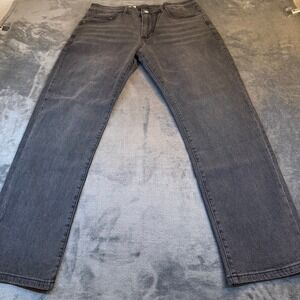 GAP Jeans Black Denim Pants Mens Size 34x32 Straight Leg Original Fit